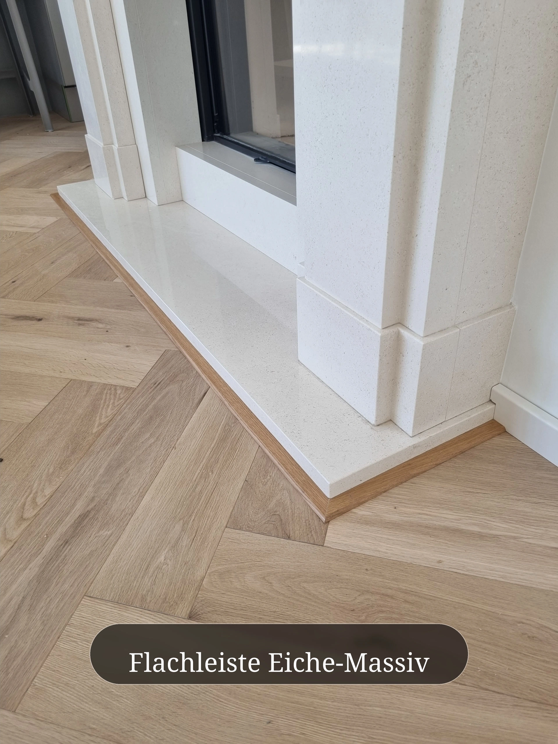 Flachleiste Eiche-Massiv